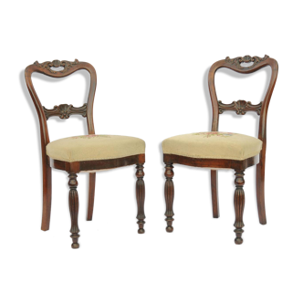 Paire de chaises de style Napolèon III