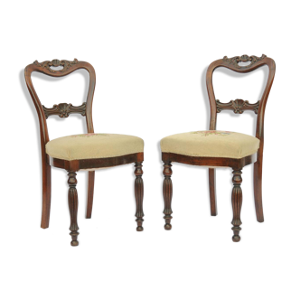 Pair of Napoleon III style chairs