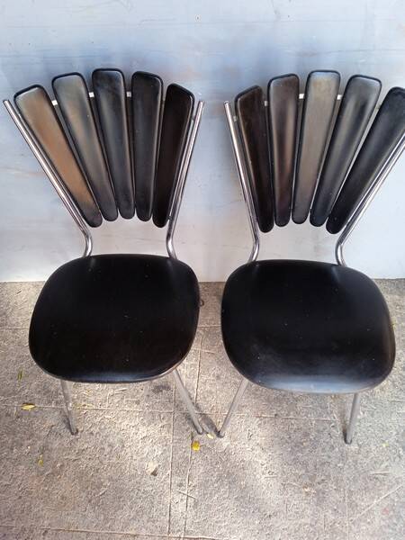 Pair of Margueritte design chairs ep 1950/60