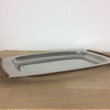 Plat scandinave inox et teck