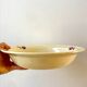 Salad bowl / hollow dish Saint Amand / Céranord hand-painted pink and blue flowers, 1940s