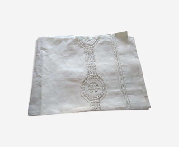 Nappe à thé en lin dentelle