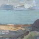 Vintage Landscape Painting by Svan Grandin (1906-1982) “Seacoast”