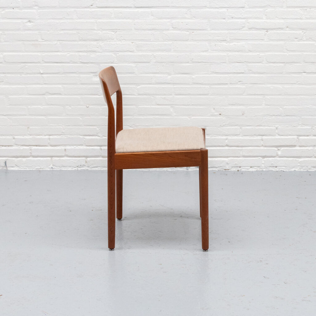 Danish dining chairs set by Johannes Nørgaard 1960s