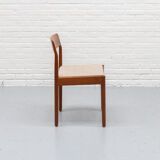 Danish dining chairs set by Johannes Nørgaard 1960s