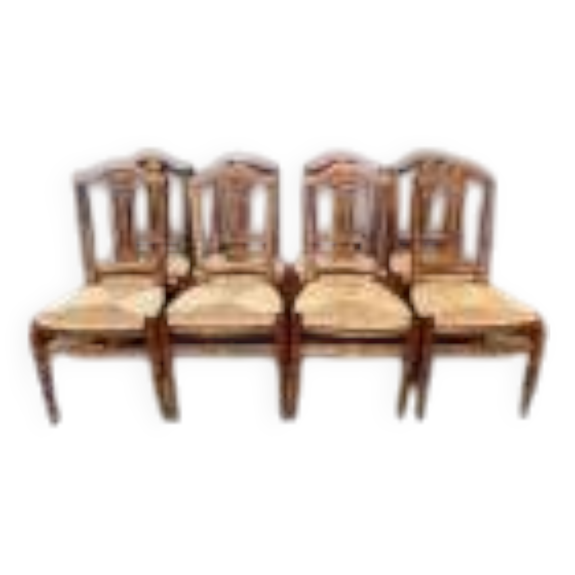 Ensemble de 8 chaises de la période Directoire française.