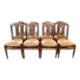 Ensemble de 8 chaises de la période Directoire française.