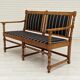 Années 1950, banquette-canapé scandinave, bois de frêne, laine, état d'origine.