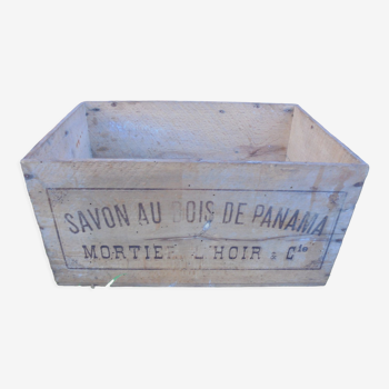 Caisse en bois savon au bois de panama mortier l'hoir