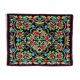 Floral transylvanian rug handwoven in romania, colorful flowers