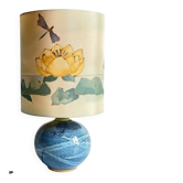 LAMPE Céramique et Soie VINTAGE