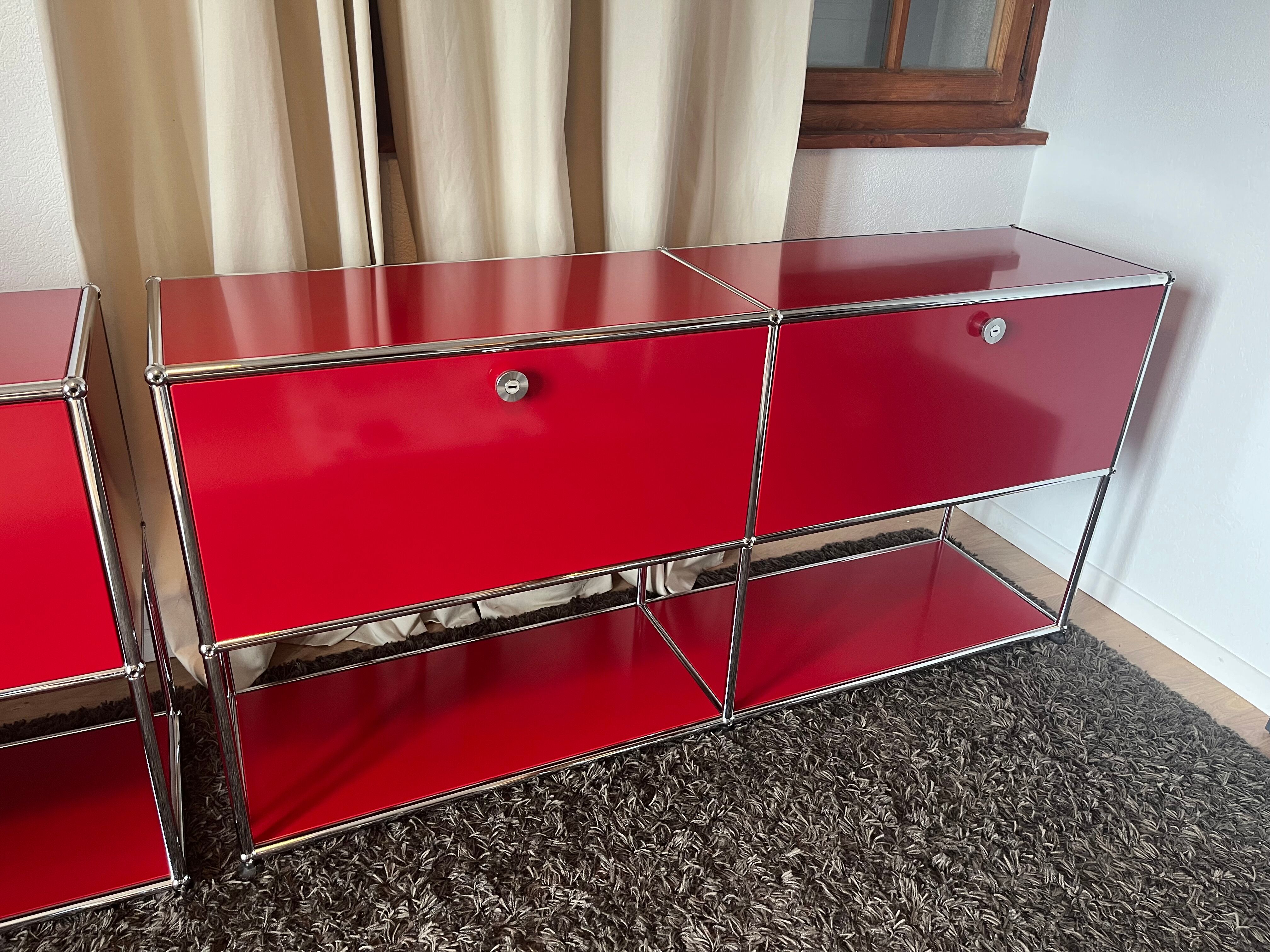 Commode / Desserte USM Rouge - Dernière génération | Selency