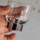7 verres à shooter / liqueur art déco blanc et noir