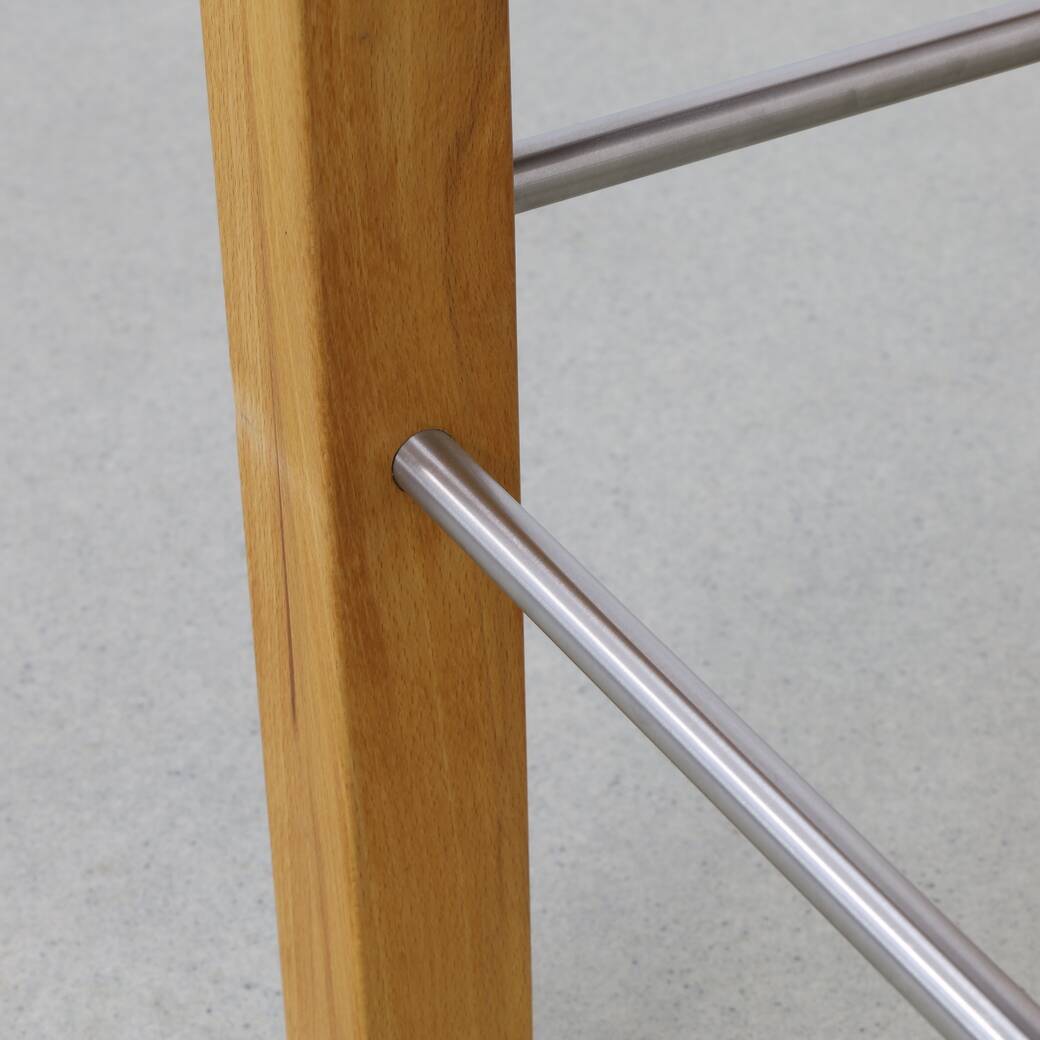 5x Bar Stool in Massive Wood by Göhring