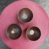 Set of 3 small Norman pottery bowls
