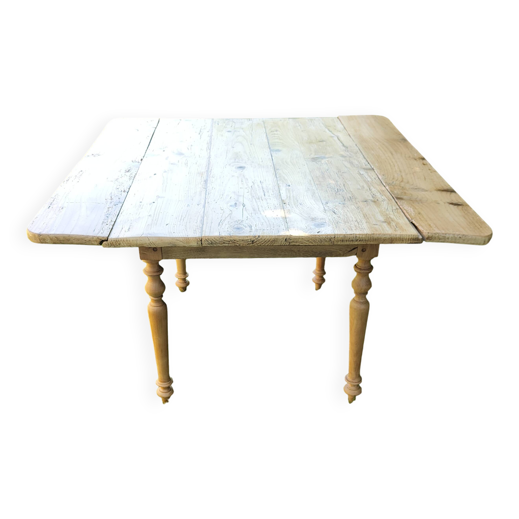 Wooden drop-leaf table