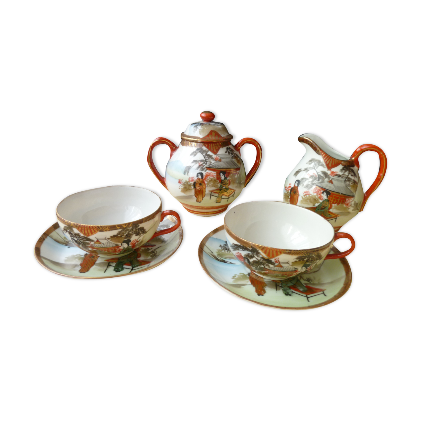 Kutani Porcelain Tea Service Party of Japan