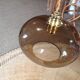 Smoked glass globe Hanging