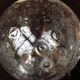 Pair of chrome sconces and crystal globe bubbled by Keuco / vintage 70s