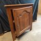Corner wardrobe in solid wood rustic style