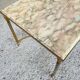 Vintage marble and brass coffee table circa 60's
