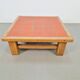 Brutalist Oak Coffee Table with Terracotta Tiles, 1950s