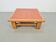 Table basse en chêne brutaliste avec carreaux en terre cuite, années 1950