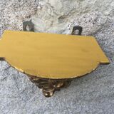 Gold wall lamp console