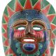 Colorful Mexican terracotta mask, 1970s