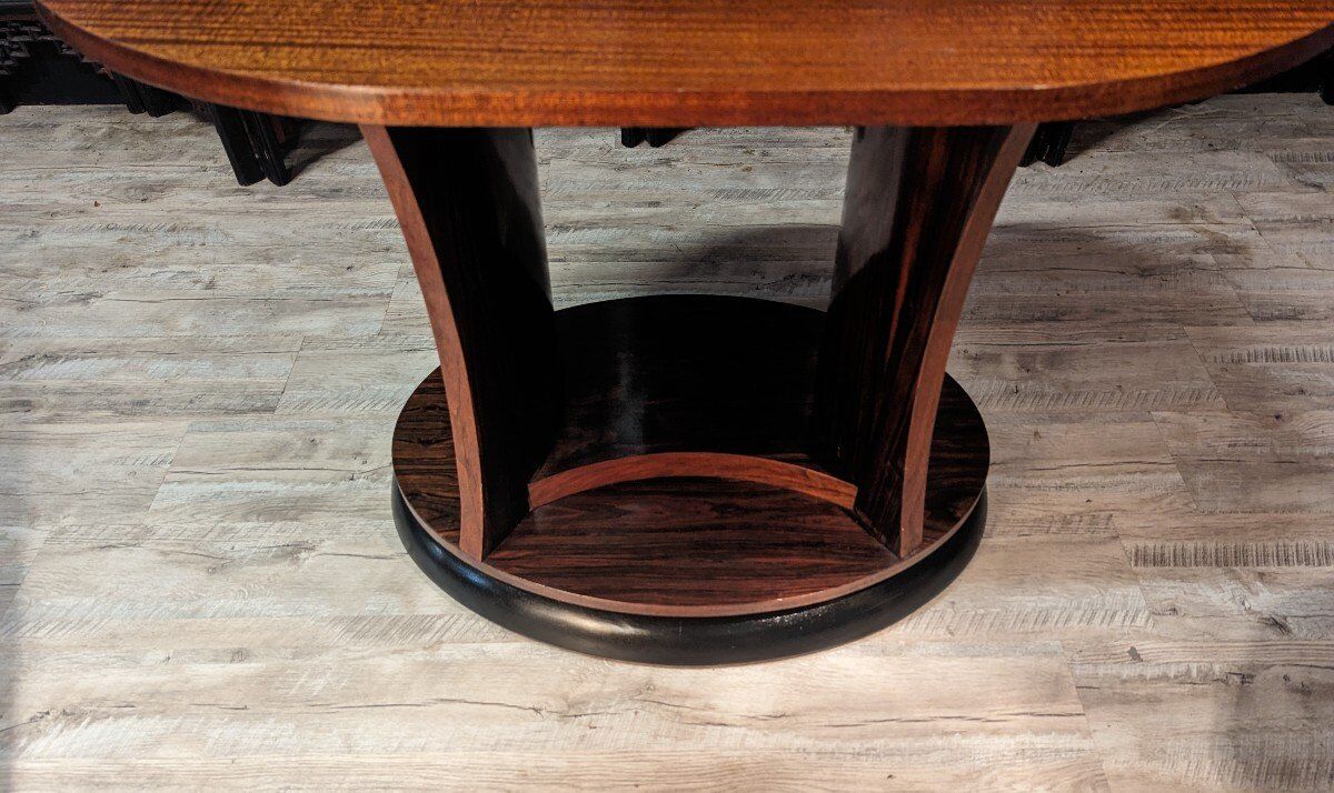 Art Deco mahogany side table