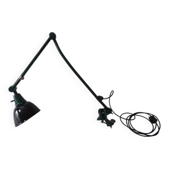 Lampe vintage Midgard Bauhaus DDR Design abat-jour émaillé