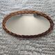 Miroir en rotin vintage breuillot