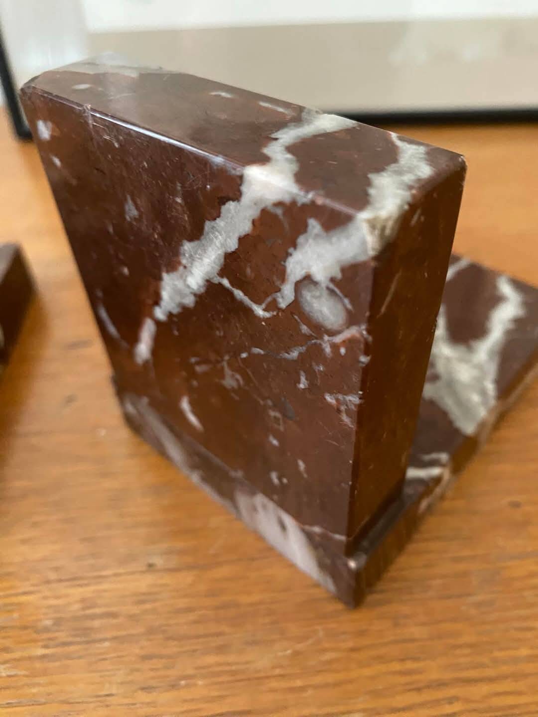 Pair of marble bookends (1930s)
