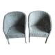 2 fauteuils vintage en rotin