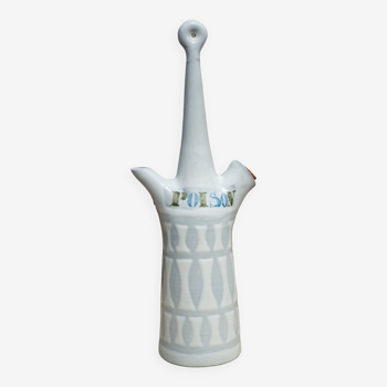 Roger Capron ceramic poison bottle