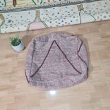 Handmade bohemian Berber pouf 60 X 60 X 25 CM