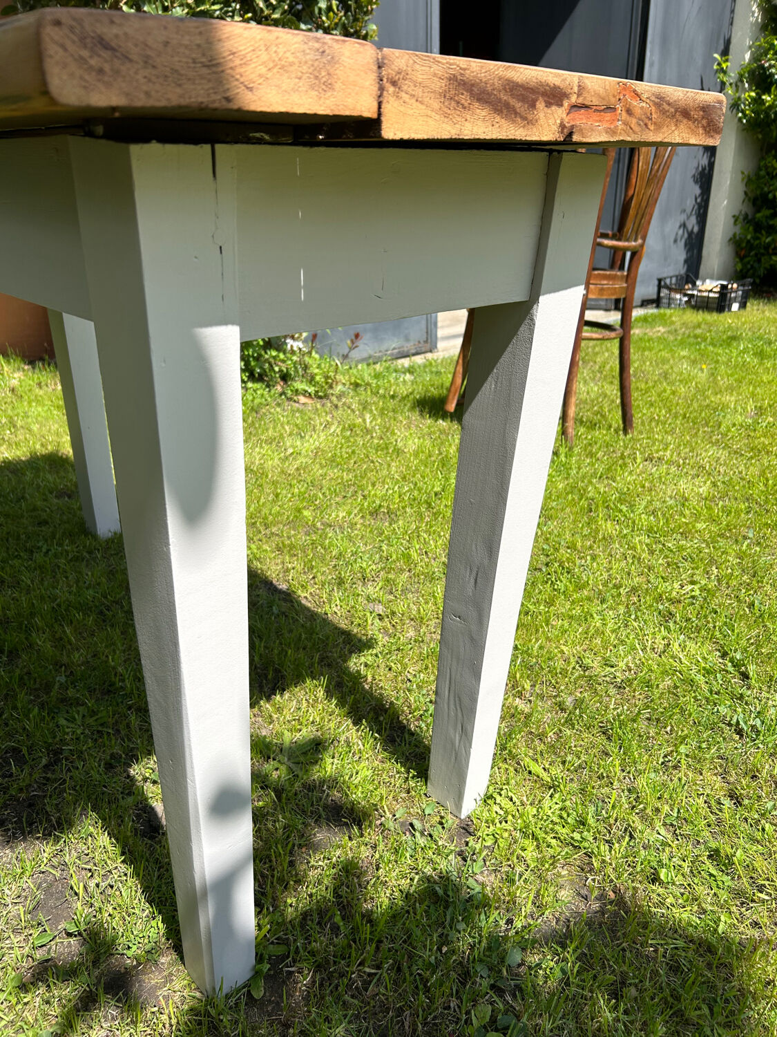 Oak farmhouse table 1 drawer