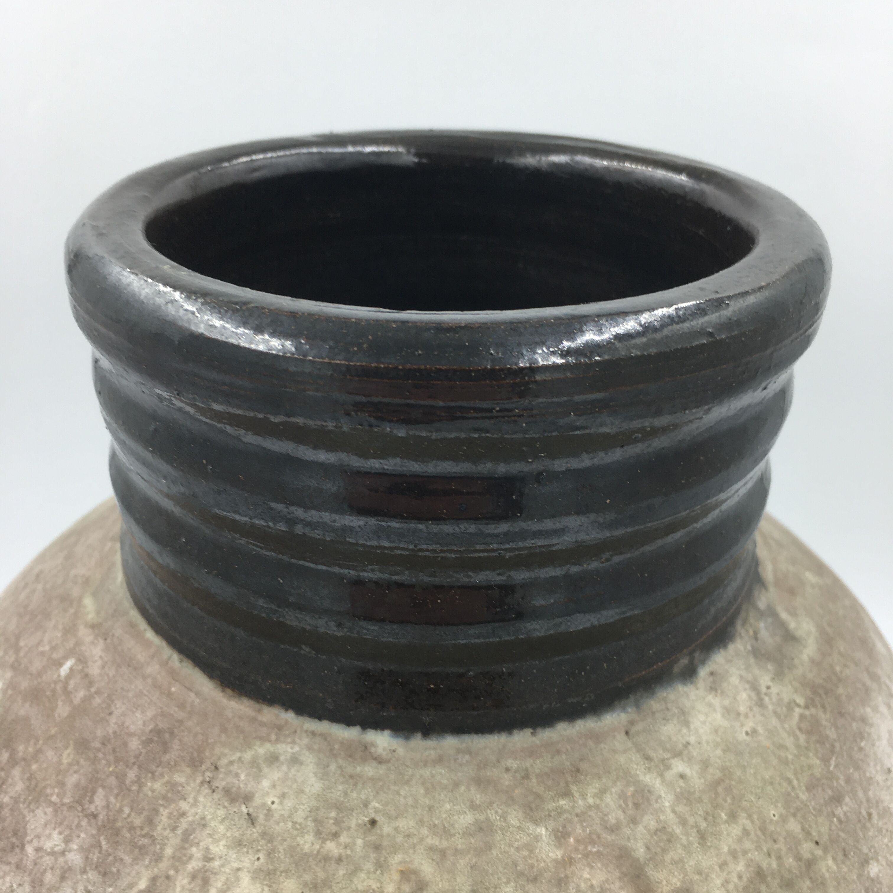 Sandstone vase signed losson