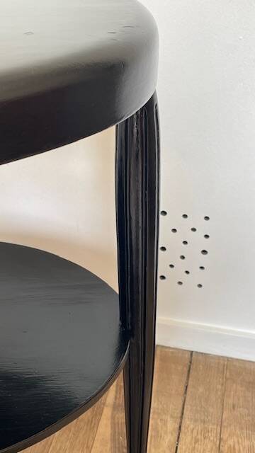 Gueridon console bois noir art déco