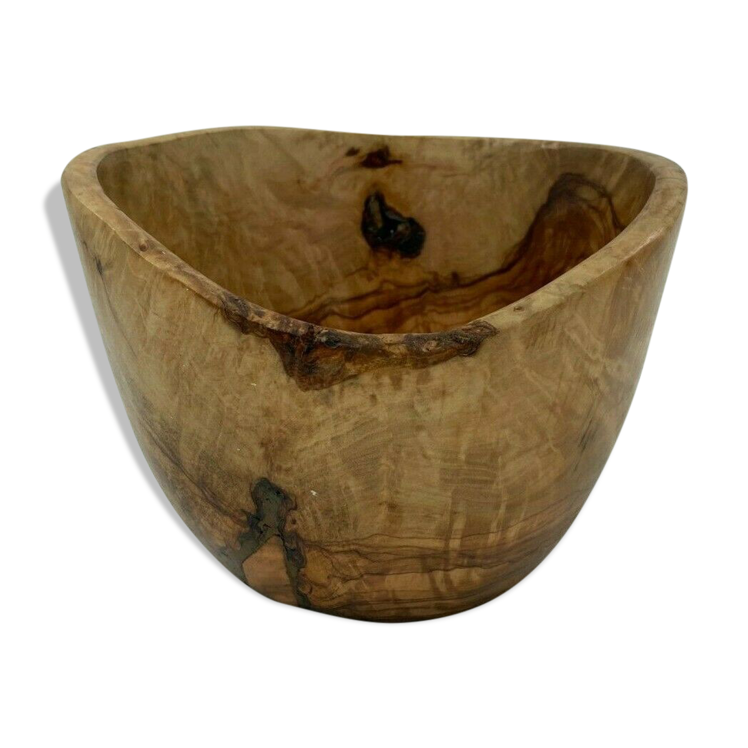 Coupe forme libre en bois 1960 tendance design coupe pour fruits