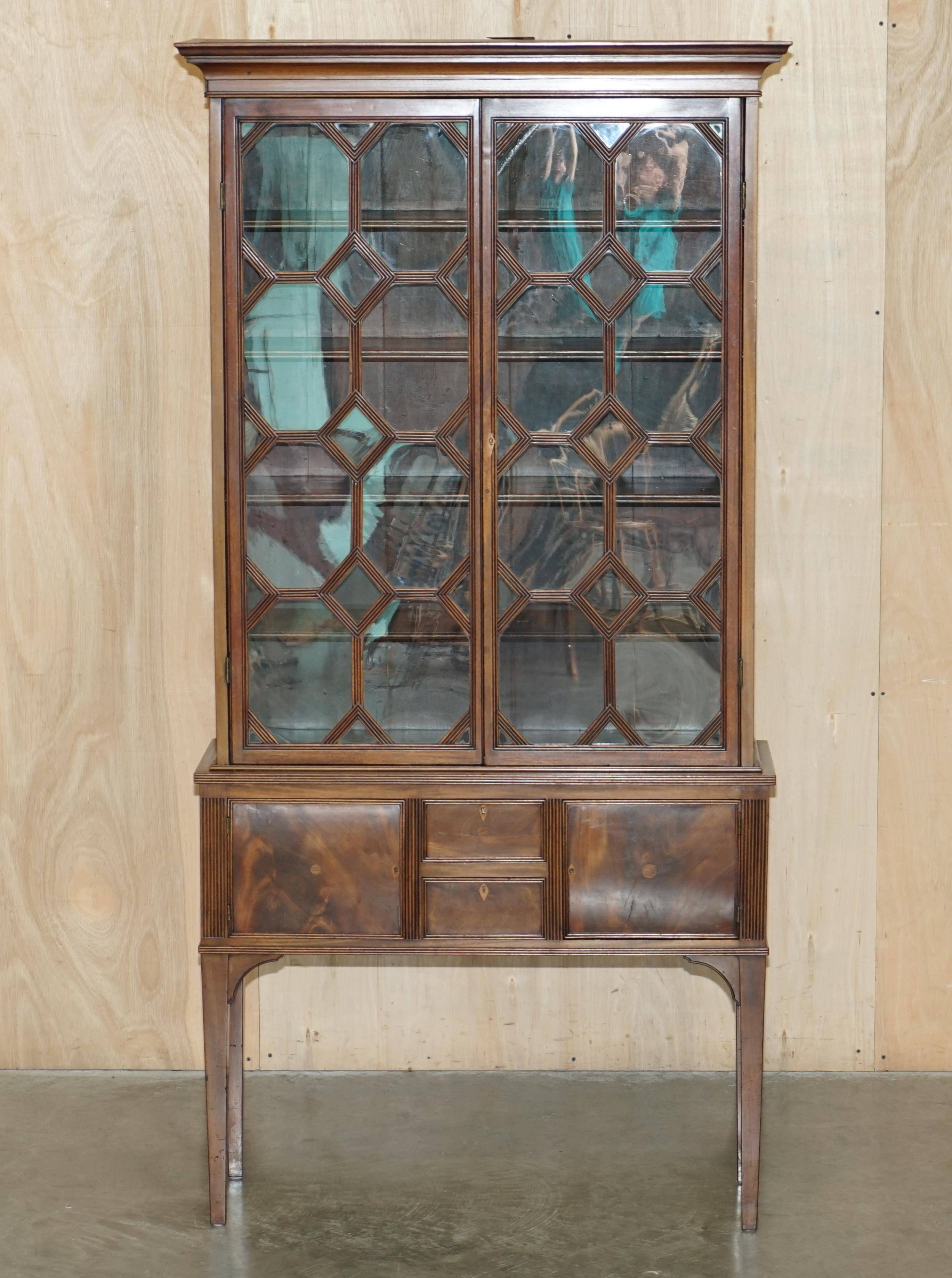 Victorian Antique Astral Library circa 1870 with Long Legs