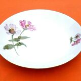 Round and hollow serving dish Fine Bohemian porcelain Carlsbad Floral décor