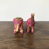 Duo of decorative Indian elephants