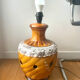 Mid-century perforated ceramic lamp