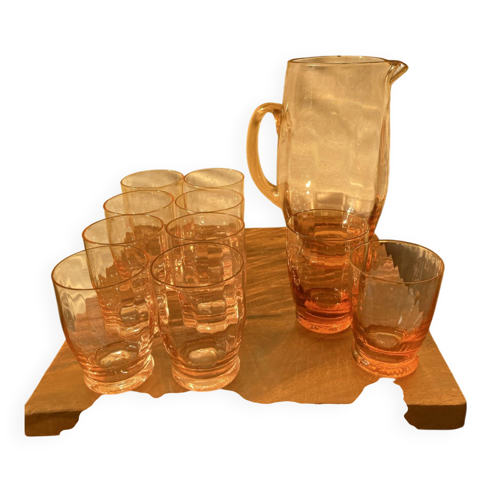 Service of orangeade in antique Rosaline.