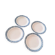 Lot de 4 belles assiettes plates en terre de fer