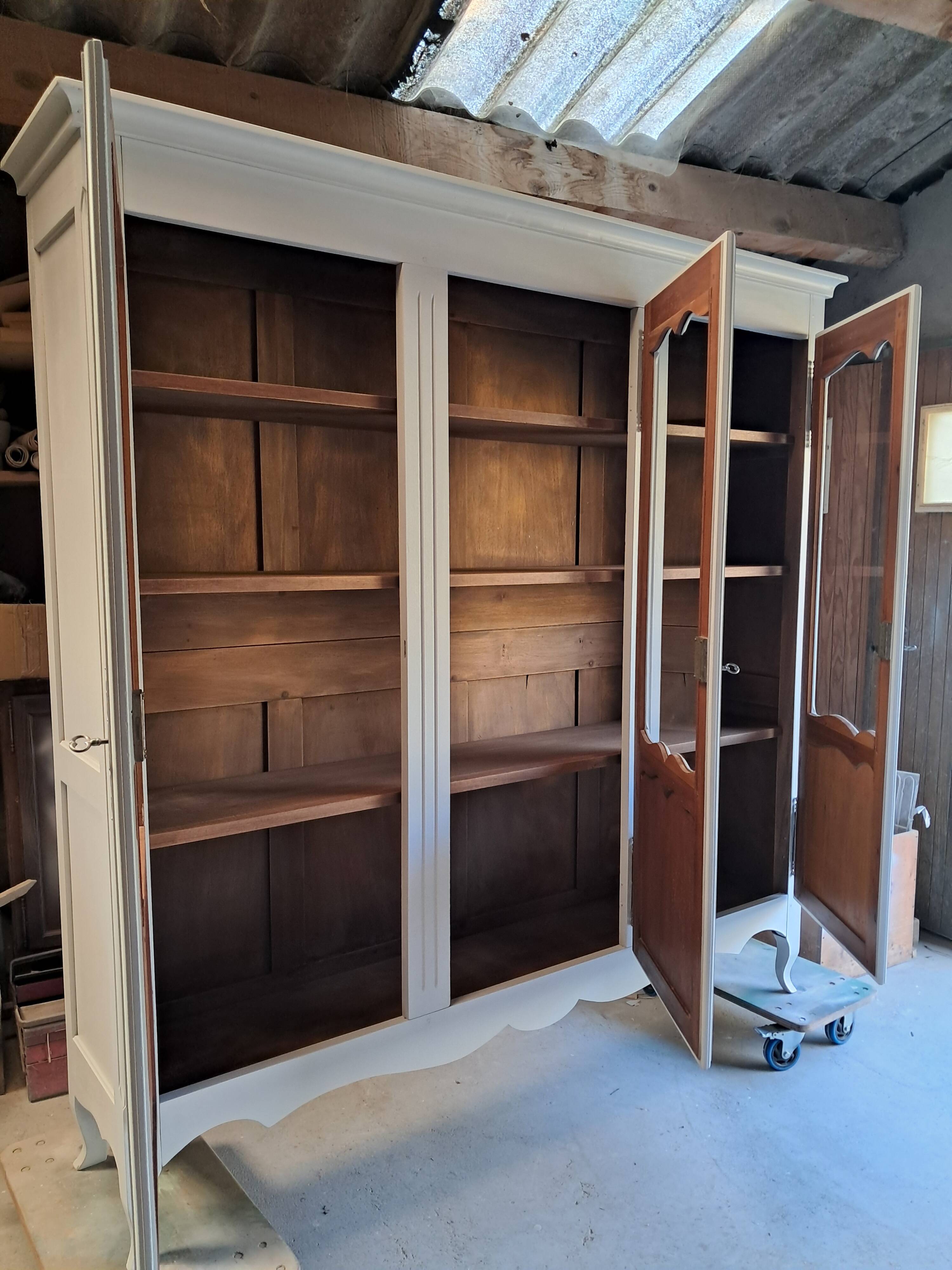 Small renovated beech bookshelf