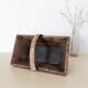 Panier vendange en bois foncé
