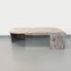 Vintage gray marble coffee table from the 70s
