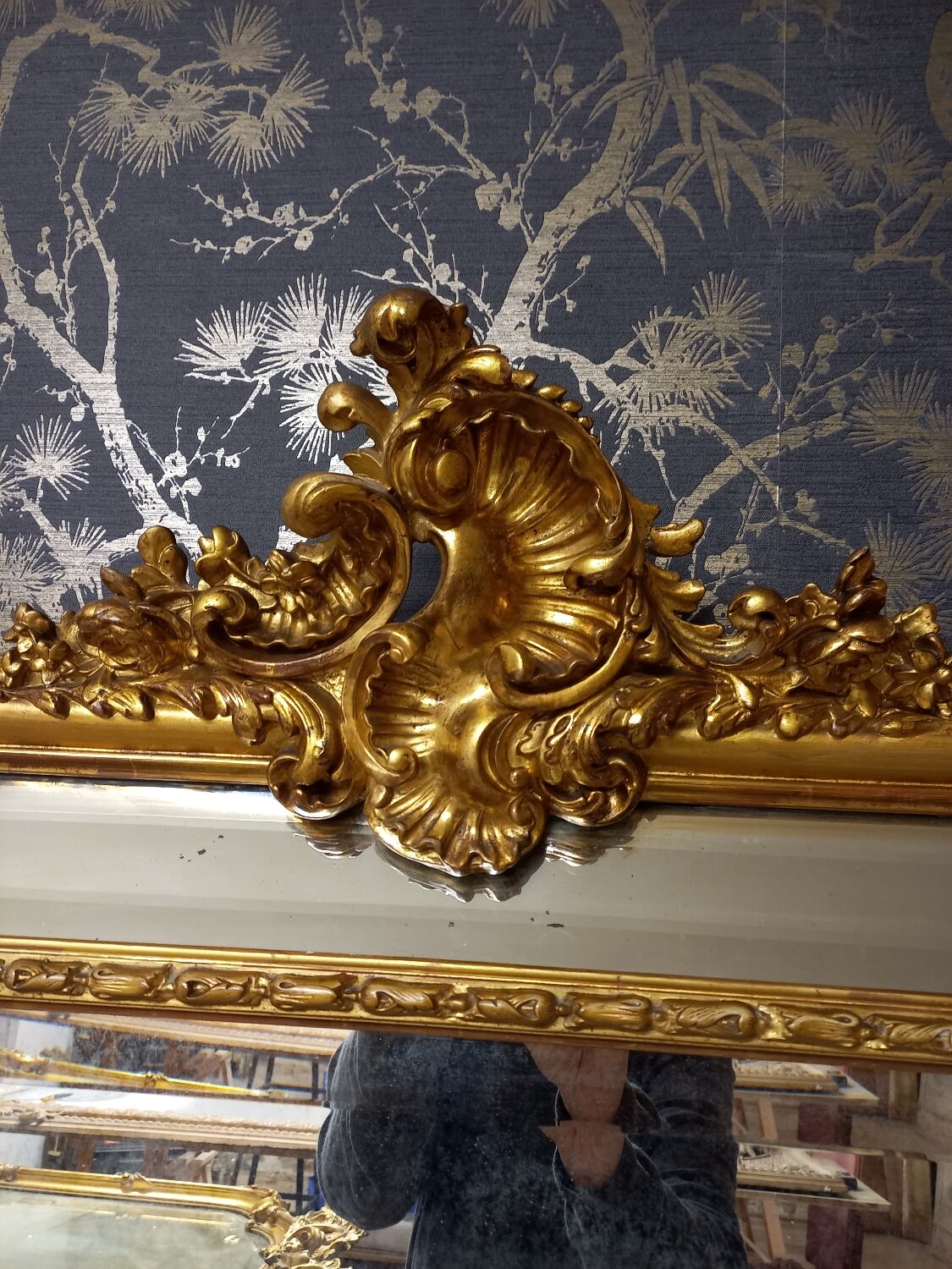 Napoleon III period mirror 163 x 109